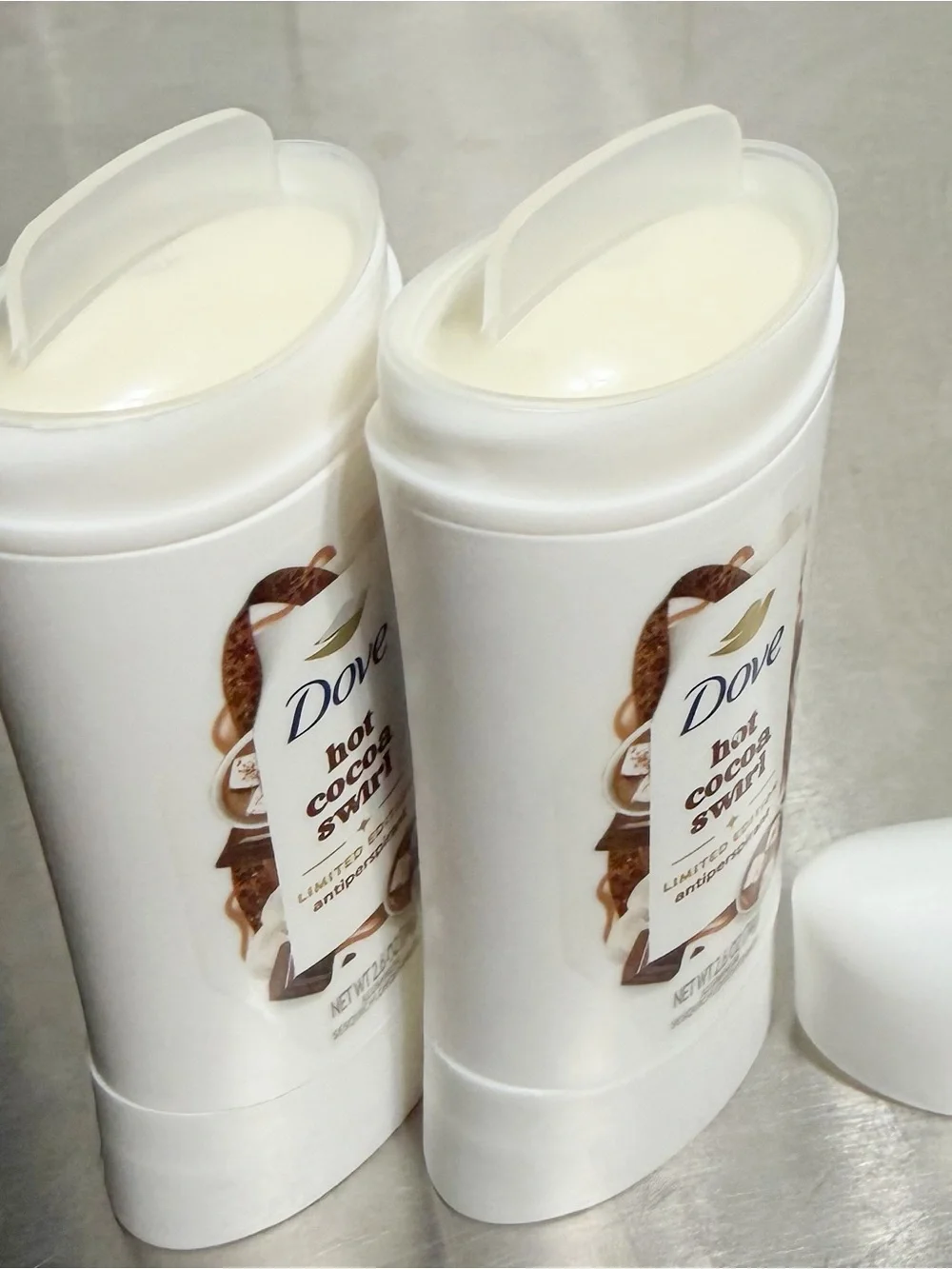 {Set of 2} Dove HOT COCOA SWIRL Antiperspirant Deodorant 2.6 oz ~ NEW